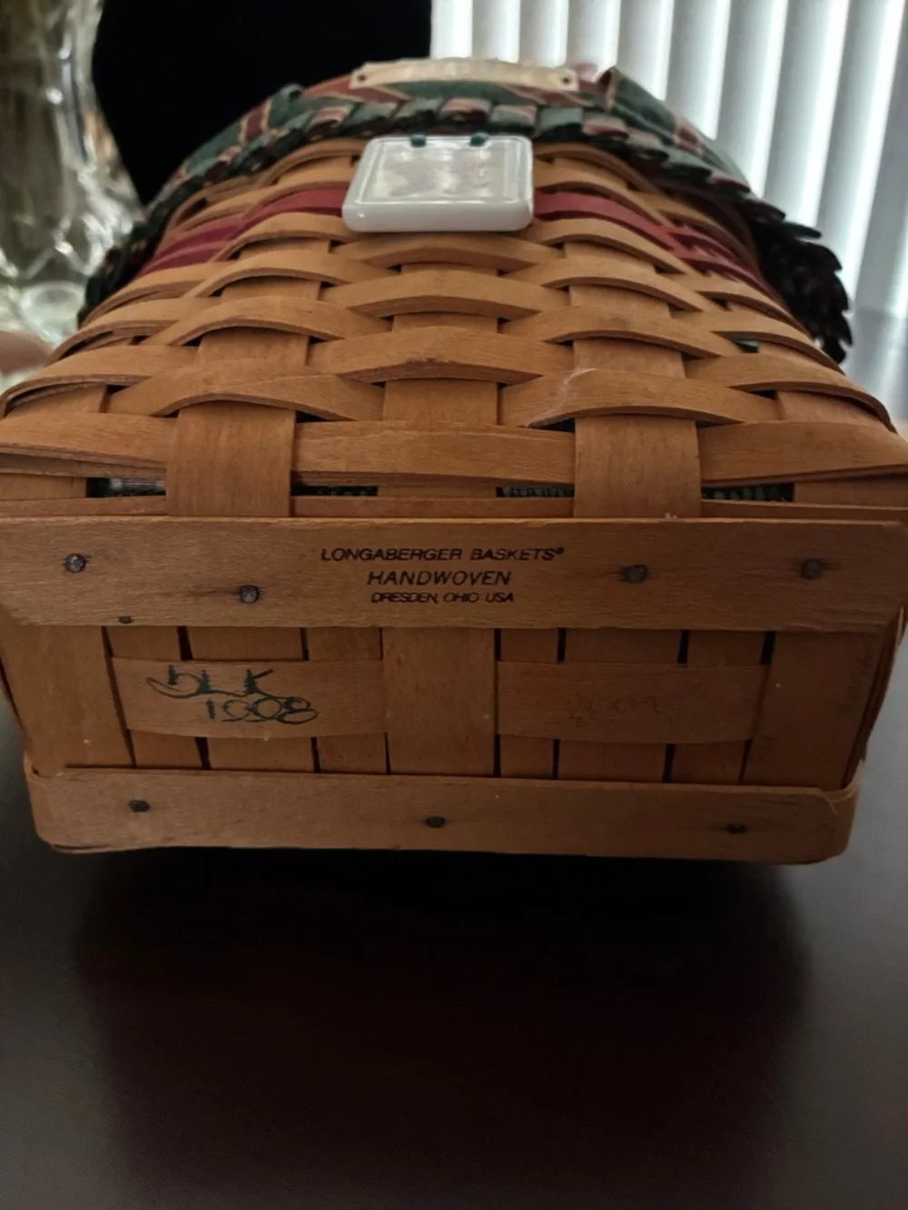 Longaberger Natural Wood Basket Christmas Collection